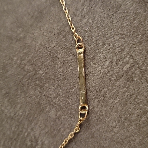 5/$25 Goldtone Minimalist Bar Pendant Chain Necklace - Picture 3 of 7